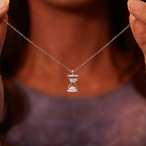 EVERY SECOND EVERY MINUTE HOURGLASS NECKLACE