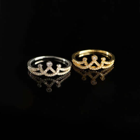 DAUGHTER STRAIGHTEN YOUR CROWN MINIMALIST CROWN RING