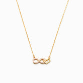 GRANDMOTHER & GRANDDAUGHTER INFINITY HEART NECKLACE