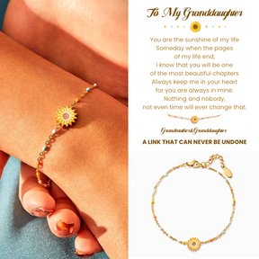 GRANDMOTHER & GRANDDAUGHTER SUNFLOWER BRACELET