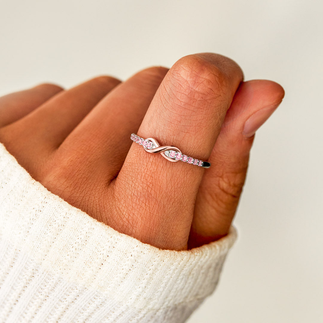 GRANDMOTHER & GRANDDAUGHTER FOREVER LINKED INFINITY RING