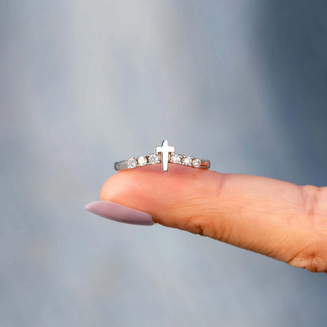 STORMS OF LIFE CROSS ARCH RING