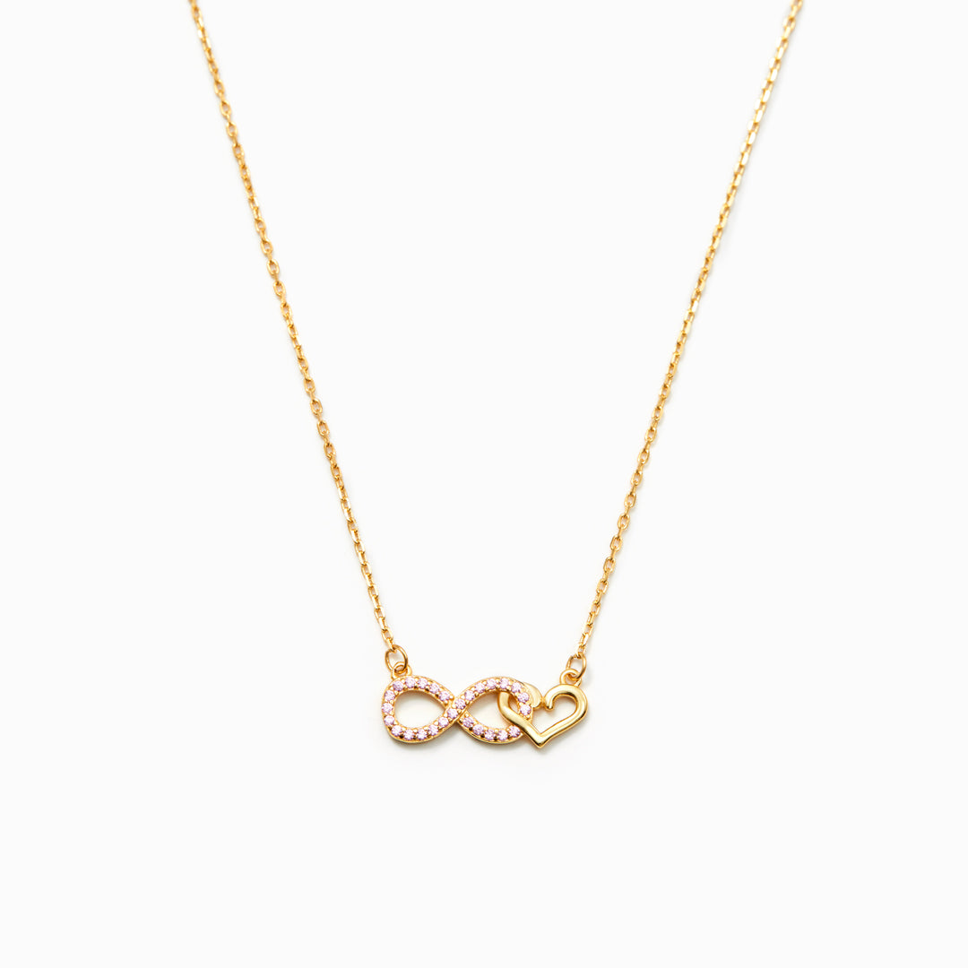 MOTHER & DAUGHTER INFINITY HEART NECKLACE