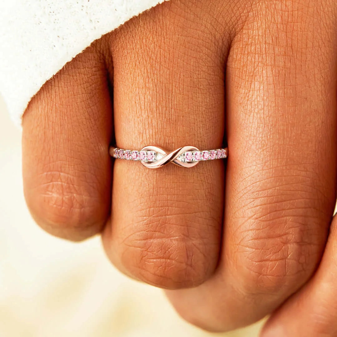 GRANDMOTHER & GRANDDAUGHTER FOREVER LINKED INFINITY RING