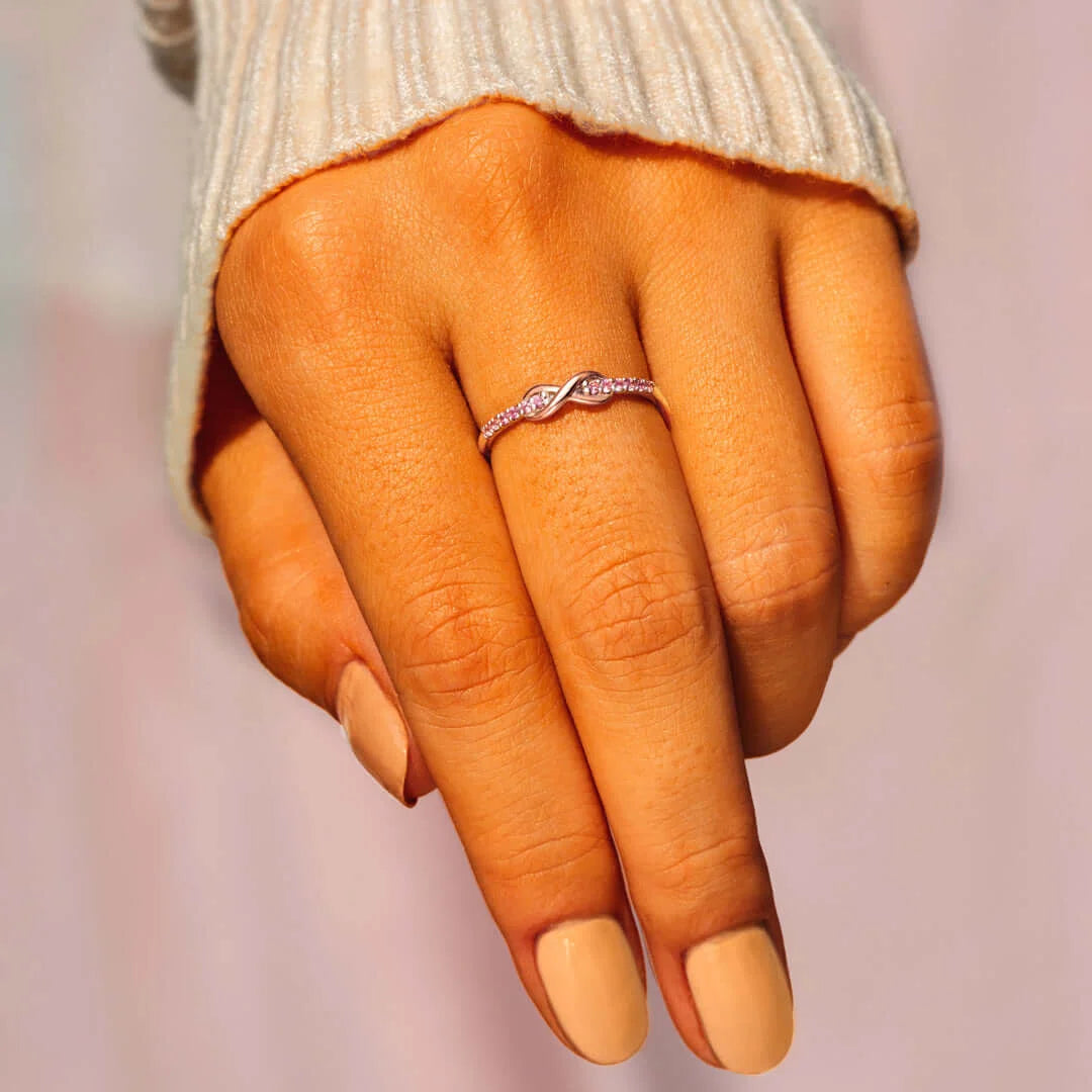 GRANDMOTHER & GRANDDAUGHTER FOREVER LINKED INFINITY RING