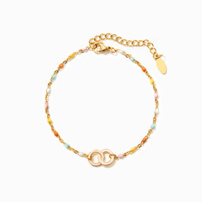 YOU'RE THE SISTER I CHOOSE ENAMEL INTERLOCKING BRACELET